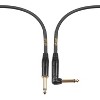 Clef Audio Labs Instrument Guitar Cable, 10ft - 1/4 inch TS Straight to Right Angle Electric bass Guitar AMP Cord PVC Jacket - 4 of 4