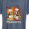 Women's - Peanuts - Thanksgiving Football Short Sleeve Graphic T-Shirt - 2 of 4