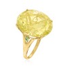 Ross-Simons 20.00 Carat Lemon Quartz Ring in 14kt Yellow Gold - 3 of 4