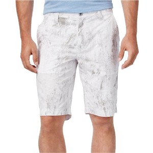I.N.C International Concepts Mens Jetsam Print Casual Walking Shorts, White, 36 - 1 of 1