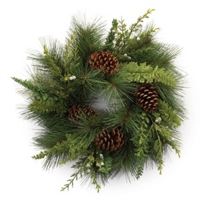 Mixed Pine Cedar Wreath 18"D - 1 of 2
