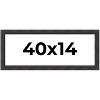 PosterPalooza | Panoramic Traditional Black Picture Frame - UV Acrylic, Foam Board Backing, Hanging Hardware - 2 of 4