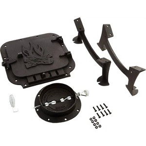 US Stove Do It Yourself Barrel Firebox Wood Heat Stove Kit 7 Cubic Feet - 1 of 4
