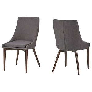 Sullivan Dining Chair - Charcoal (Set of 2) - Inspire Q, Dark Gray