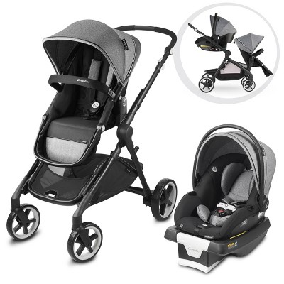 Evenflo Gold Pivot Xpand Smart Modular Travel System with Stroller & SecureMax Infant Car Seat - Moonstone