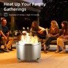 27" Smokeless Fire Pit - Portable Safe Burning Stainless Steel, Removable Stand & Ash Pan, Ideal for Bonfire, Outdoor Patio Camping, Picnic - 2 of 4