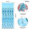 Unique Bargains Wedding Birthday Metallic Foil Fringe Table Skirts for Rectangle Tables - 2 of 4