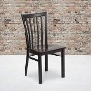 Emma and Oliver 2 Pack School House Back Metal Restaurant Chair - image 2 of 4