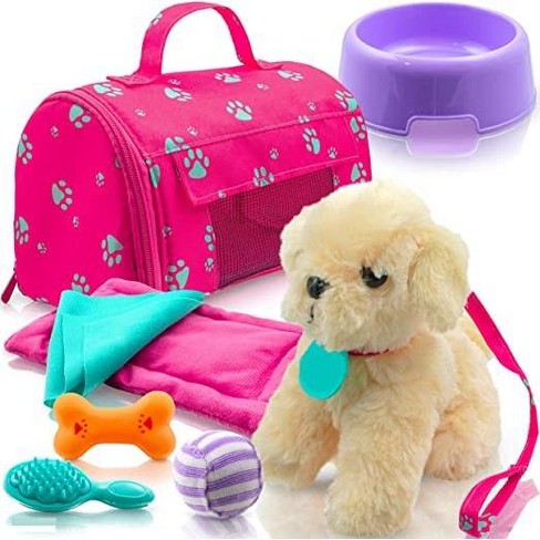 Plush Puppy Dog Pcs Set For Baby Doll Accessories Fits For 18'' American Girl Dolls - Play22usa : Target