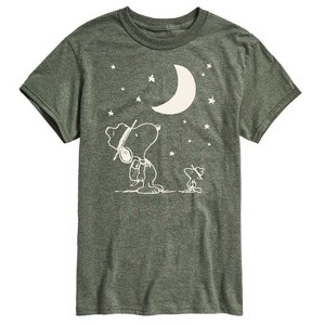 Men's - Peanuts - Star Gazing Short Sleeve Graphic T-Shirt - 1 of 4