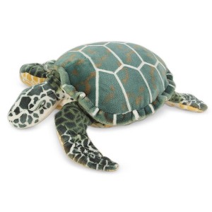 Melissa & Doug Giant Sea Turtle - Lifelike Stuffed Animal (nearly 3 feet long) - 1 of 4
