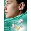 7-Pair Hypoallergenic Stud Earrings - 20G Silver/14K Gold Plated Surgical Steel, 2-8mm CZ for Multiple Piercings - 3 of 4