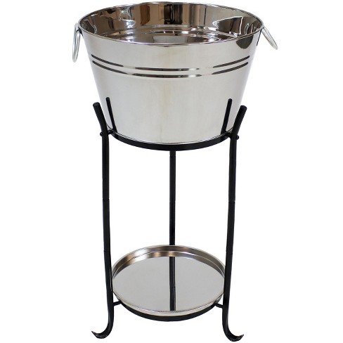 Stainless Steel Ice Bucket Freezer With Lid Coolers Ice Cube Beer