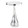 HomeRoots 21" Silver Aluminum Round End Table - 3 of 3