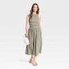 Women's Smocked Knit Maxi A-Line Dress - Universal Thread™ - 3 of 3