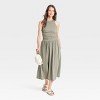 Women's Smocked Knit Maxi A-Line Dress - Universal Thread™ - image 3 of 3