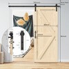 Nature Finished Wood Sliding Barn Door with Hardware Kit - 4 of 4