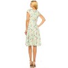 Women's Solid And Print V-neck Skater Dress - 3 of 3