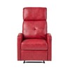 PU Leather Upholstered Recliner Chair with Lever Mechanism - 2 of 4