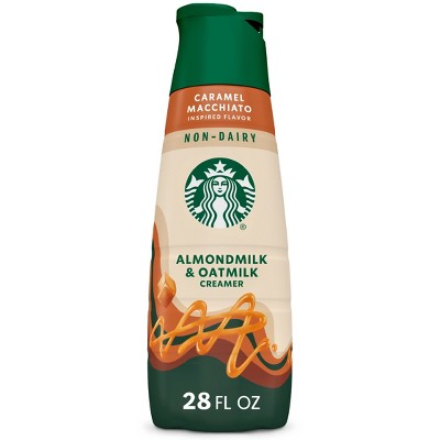 Starbucks Creamer Almond and Oat Milk Caramel Macchiato Coffee Creamer - 28 fl oz