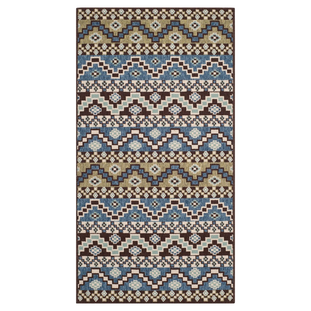 Elche Accent Rug - Blue/Creme (2'7inx5') - Safavieh