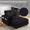 MOONMISS Sleeper Sofa Couch Bed,Oversized Chaise Lounge Chair Cozy Cloud Couch - 2 of 4