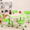 COZONY 5-Piece Kids Table and Chairs Set, Height Adjustable Toddler Activity Table with 4 Chairs , Arts & Crafts Playroom Table for Home - 3 of 4
