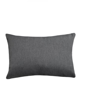 Essential Dark Grey Indoor Outdoor Pillow - 1 of 4