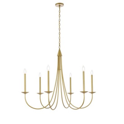 Elegant Lighting Cohen 42 inch pendant in brass