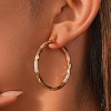 Vuskdtei18K Gold Plated Flower Dangle Earrings for Women, Hypoallergenic Cubic Zirconia Earrings, Elegant Chandelier Drop Earrings - 4 of 4
