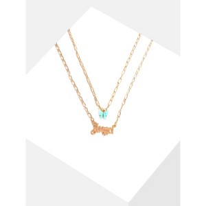 SOHI Women's Gold Everyday Multi-Layer Necklace - 1 of 4