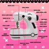 Miraculous Ladybug Marinette's Mini Sewing Machine for Kids, Easy to Use Dual Speed Portable Machine with Miraculous Fabric, Black Mannequin - 3 of 4