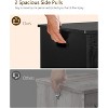 USIKEY 39.4” Storage Chest, Toy Chest, Lift Top Wooden Storage Chest, Storage Bench, Supports 220 lb, for Living Room, Bedroom, Entryway, Black - 3 of 4