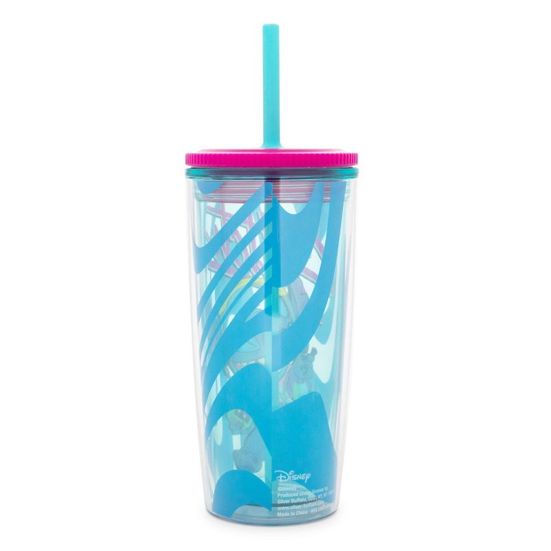 Silver Buffalo Disney Lilo & Stitch Jamming Plastic Tumbler With Lid and Straw | Hold 20 Ounces, 2 of 7