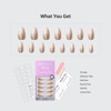 BTArtbox Press-On Nails - Champagne Frost - M Almond- 30ct - 4 of 4