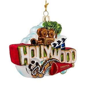 Kurt Adler Glass Hollywood Sign Ornament, 5-Inch - 1 of 4