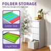 VYNXARIA 4 Drawer Metal Vertical File Cabinet with Lock - Office Home Steel Organizer for A4, Legal, and Letter Size Documents - 3 of 4