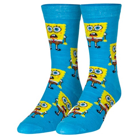 Lids SpongeBob SquarePants Rock Em Socks Unisex CoOL Meme Crew