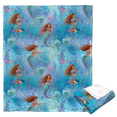 Disney Little Mermaid Ocean Adventures Silk Touch Throw Blanket