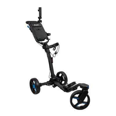 Axglo V3 Golf Push Cart - 3-wheel - Foldable & Superior Maneuverability 