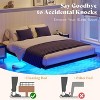 AMERLIFE Floating Bed Frame with LED Lights, No Box Spring Needed, Noise-Free - 3 of 4