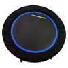 LEAPS & REBOUNDS 48" Adjustable Stability Bar Attachment with 48" Mini Fitness Trampoline and Home Gym Rebounder for Cardio Exercises, Blue - 3 of 4
