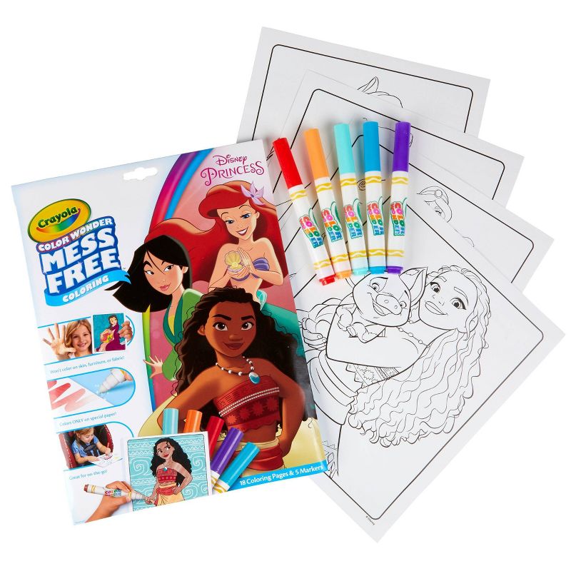 Crayola Color Wonder Disney Princess Coloring Page Set, 3 of 8