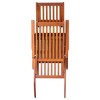vidaXL Solid Acacia Wood Patio Deck Chair with Footrest and Cream Cushion - Weatherproof, - 4 of 4