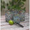 Dos Sueños Mexican Hand Blown Drinking Glasses - Confetti Rock Design - 14oz - Set of 4 - 2 of 3