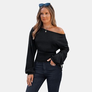 Women's Little Secrets Black Top - Cupshe - 1 of 4
