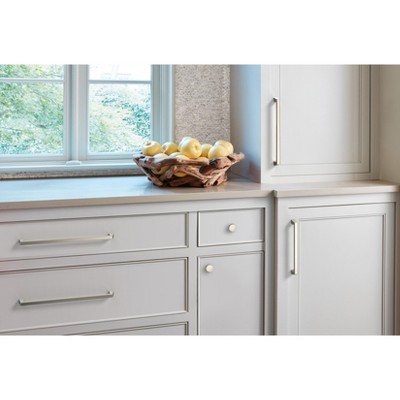 Satin Nickel Modern Cabinet Pull with Mounting Hardware