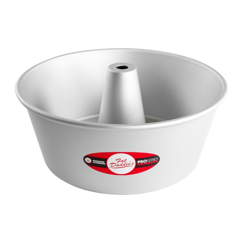 Fat Daddio's PAF-10425 Anodized Aluminum Angel Food Cake Pan, 10" x 4.25", Silver, 1 of 5