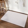 Modern Solid Textured Area Rug Machine Washable Stain Resistant Non-Slip Floor Cover Carpet - 2 of 4