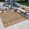 Reyn Spooner 5'2"x7' Kona Coast Kappa Flatweave Indoor Outdoor Accent Rug Brown: Woven Polypropylene, Hose Clean, No Backing - 4 of 4